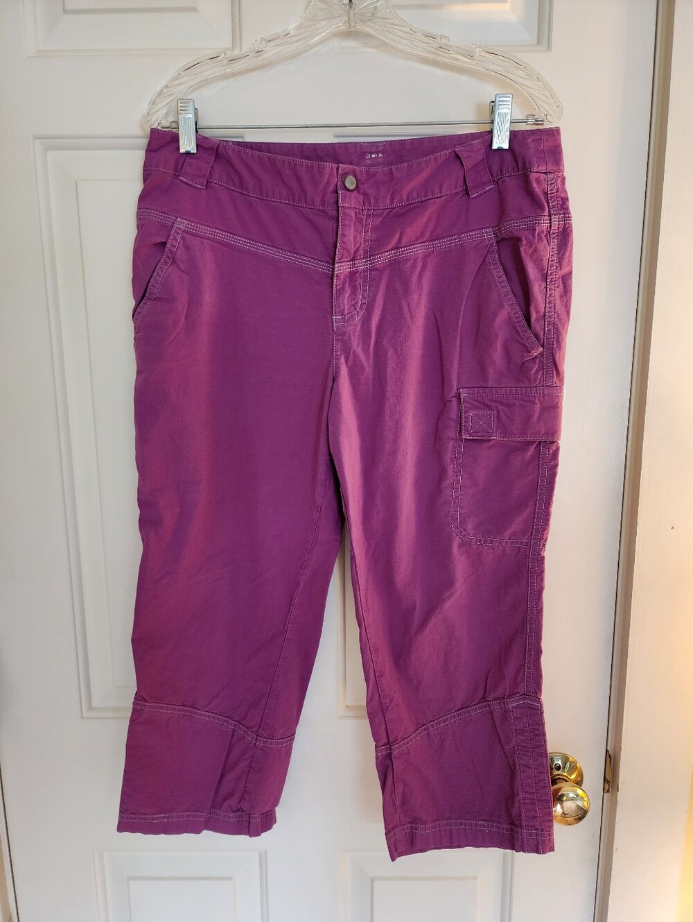 Title Nine Brash Capri Ripstop Pant Magenta Size 10 Outdoors Hiking Camping
